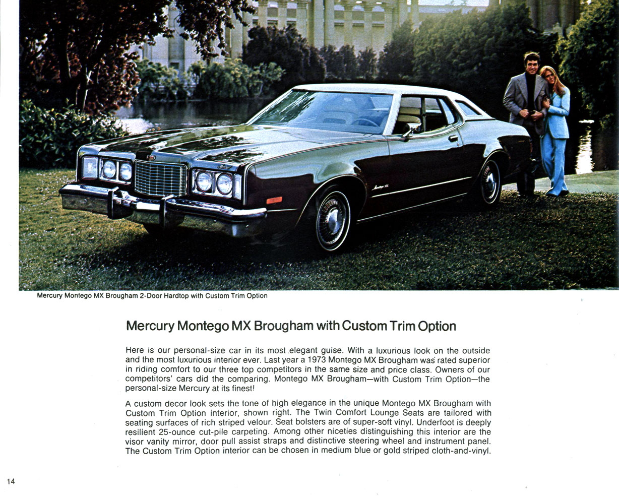 1974 Lincoln Mercury Brochure Page 27
